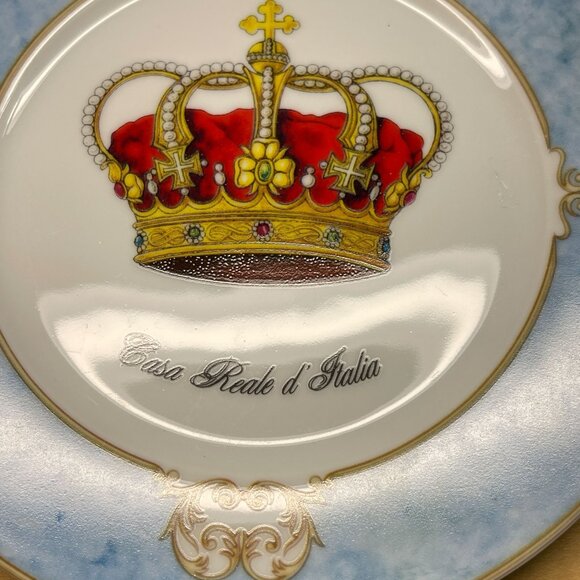 Email de Limoges St. Martin Casa Reale DItalia Plate With Royal Crown Design - Picture 4 of 6